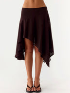Resort-style European And American Half Skirt New High-waisted Design
