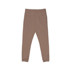 Embroidered Minimal Logo Sweatpants — Garment-Dyed Fleece Joggers