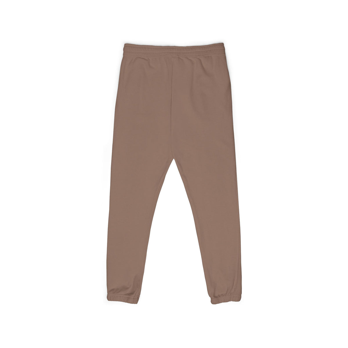 Embroidered Minimal Logo Sweatpants — Garment-Dyed Fleece Joggers