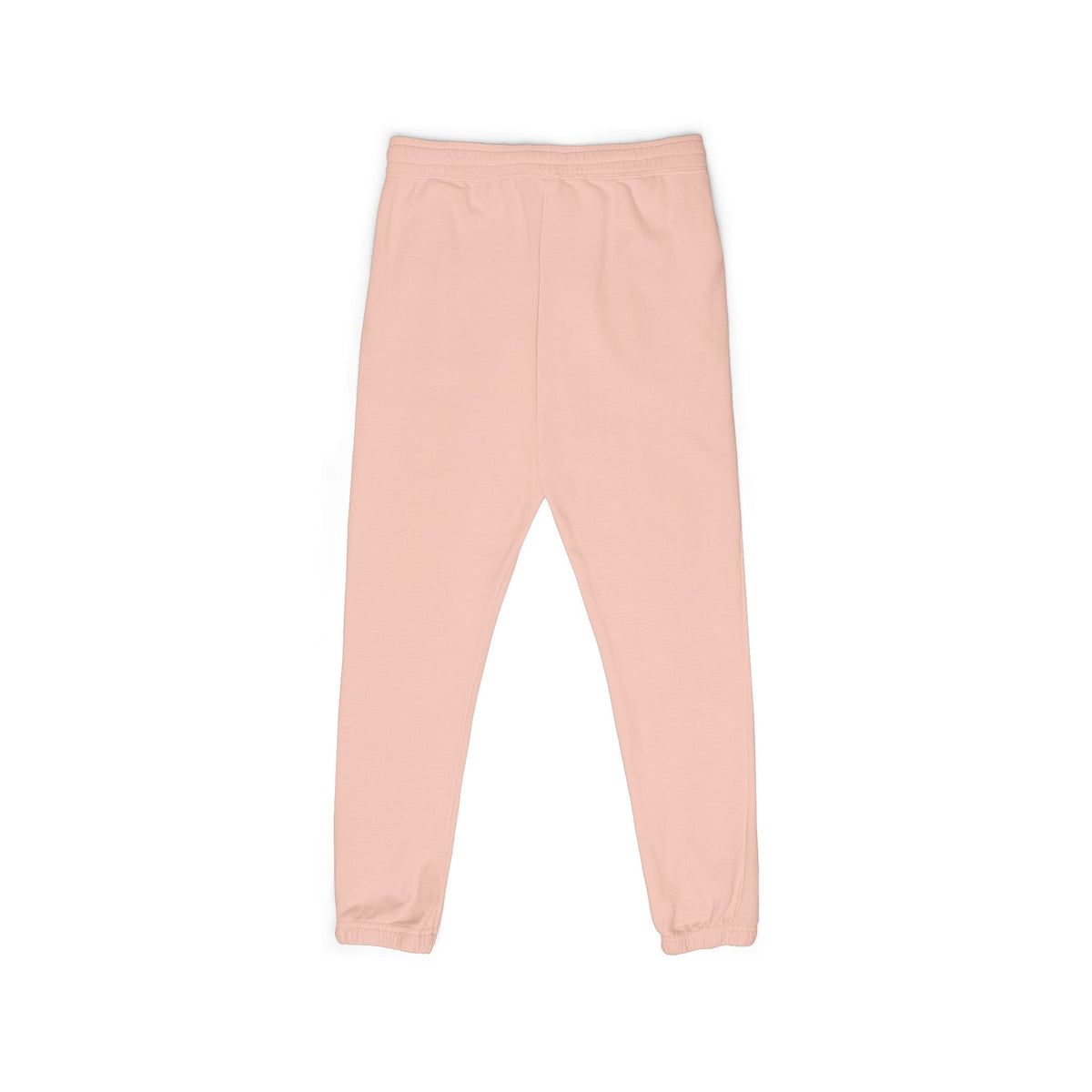 Embroidered Minimal Logo Sweatpants — Garment-Dyed Fleece Joggers
