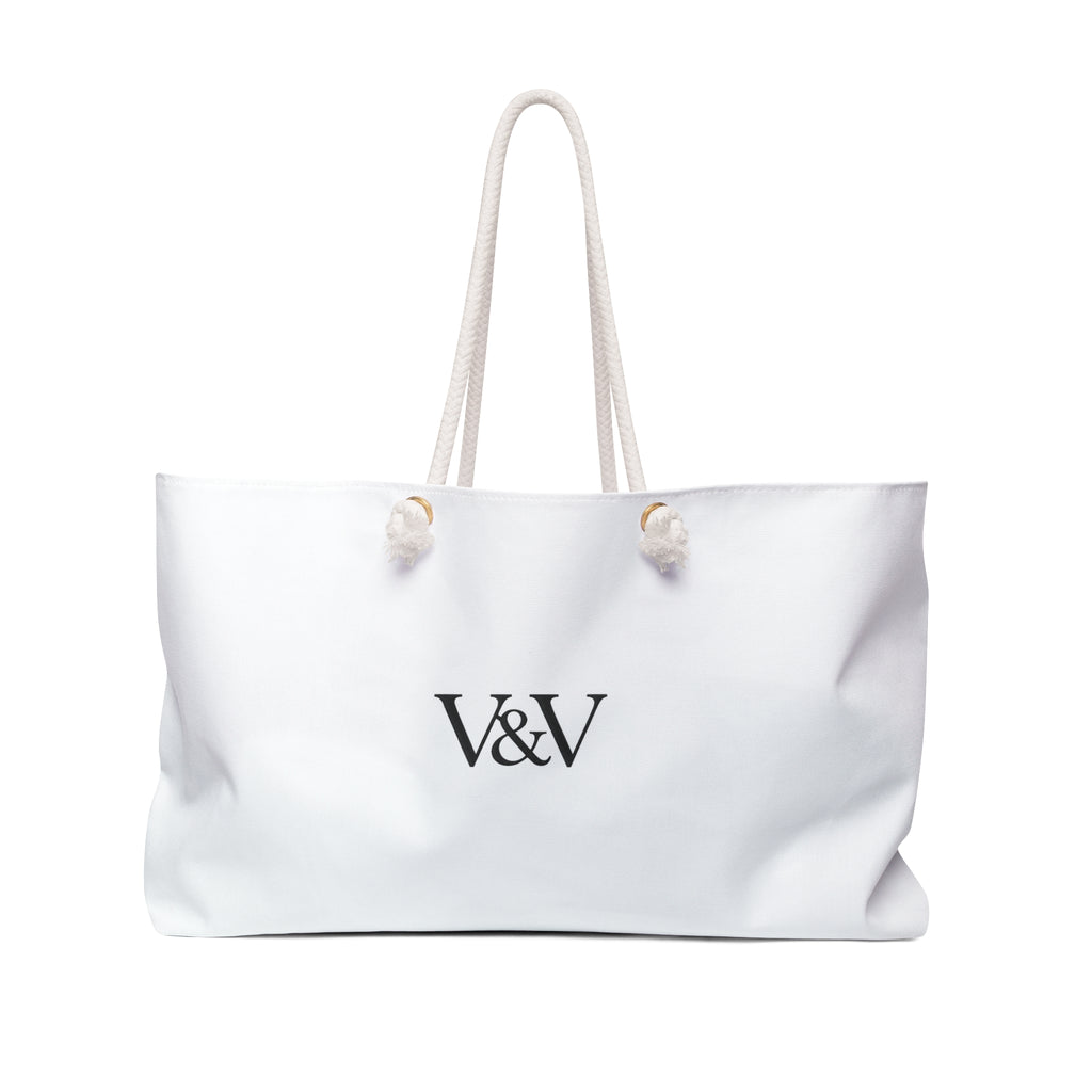 Personalized V&V Weekender Bag — Large Monogram Travel Tote