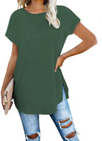 Women’s Casual Polyester T-Shirt Top