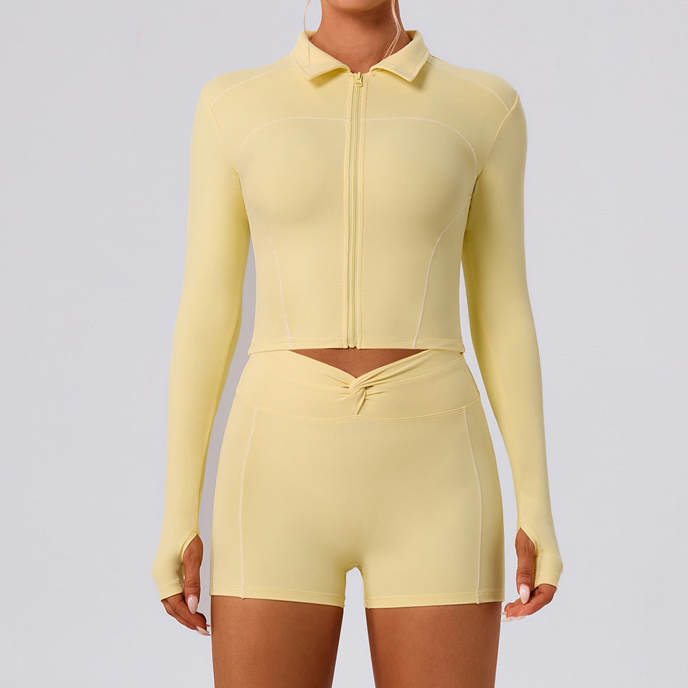 Women’s Slimming Yoga Top & Pants Set – Fitness & Activewear