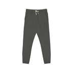 Embroidered Minimal Logo Sweatpants — Garment-Dyed Fleece Joggers