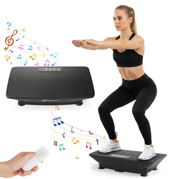 Full Body Vibration Exercise Plate with Remote Control & Music Function