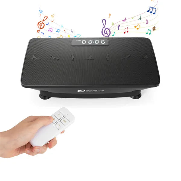 Full Body Vibration Exercise Plate with Remote Control & Music Function