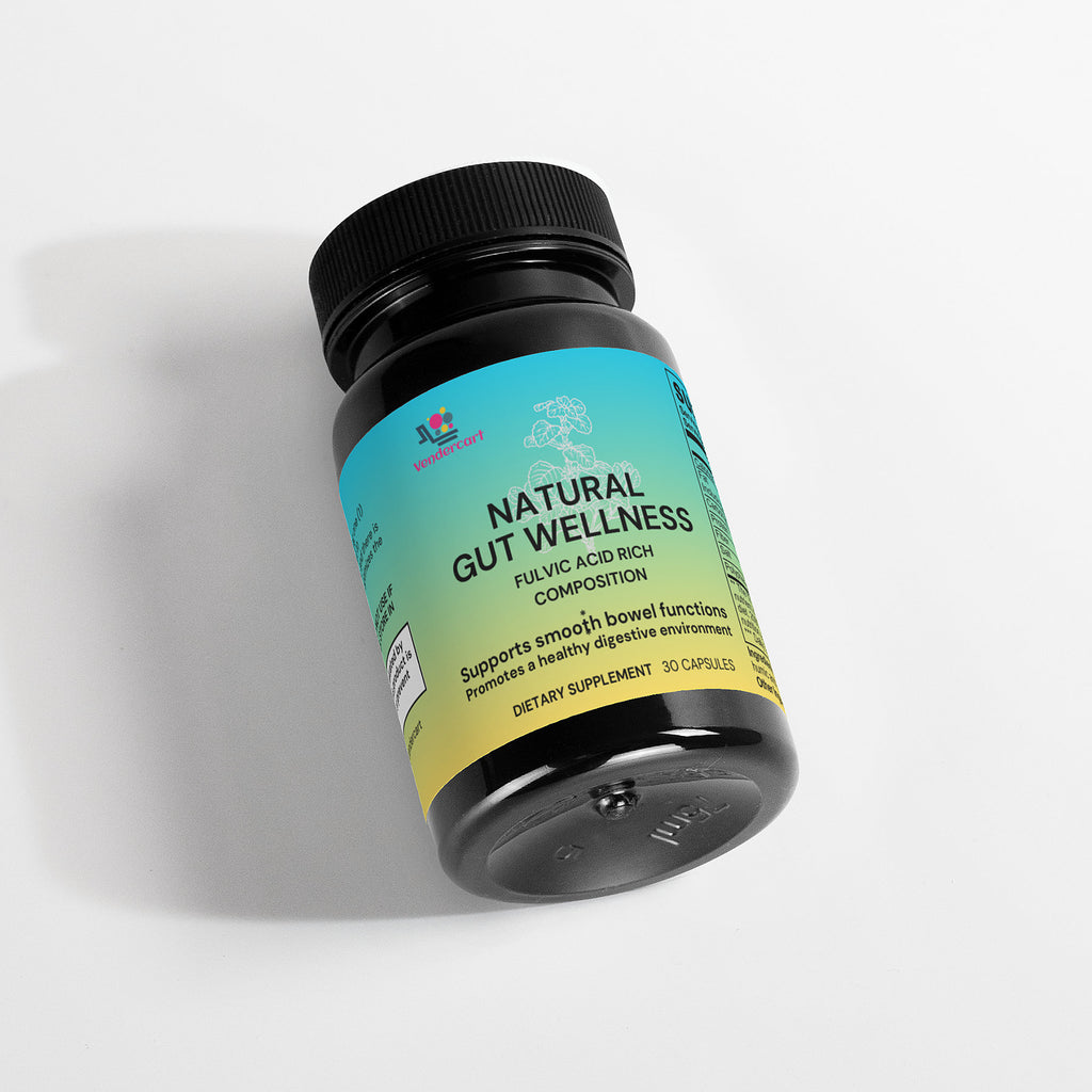 Natural Gut Wellness Capsules with Fulvic Acid & Antioxidant Botanicals