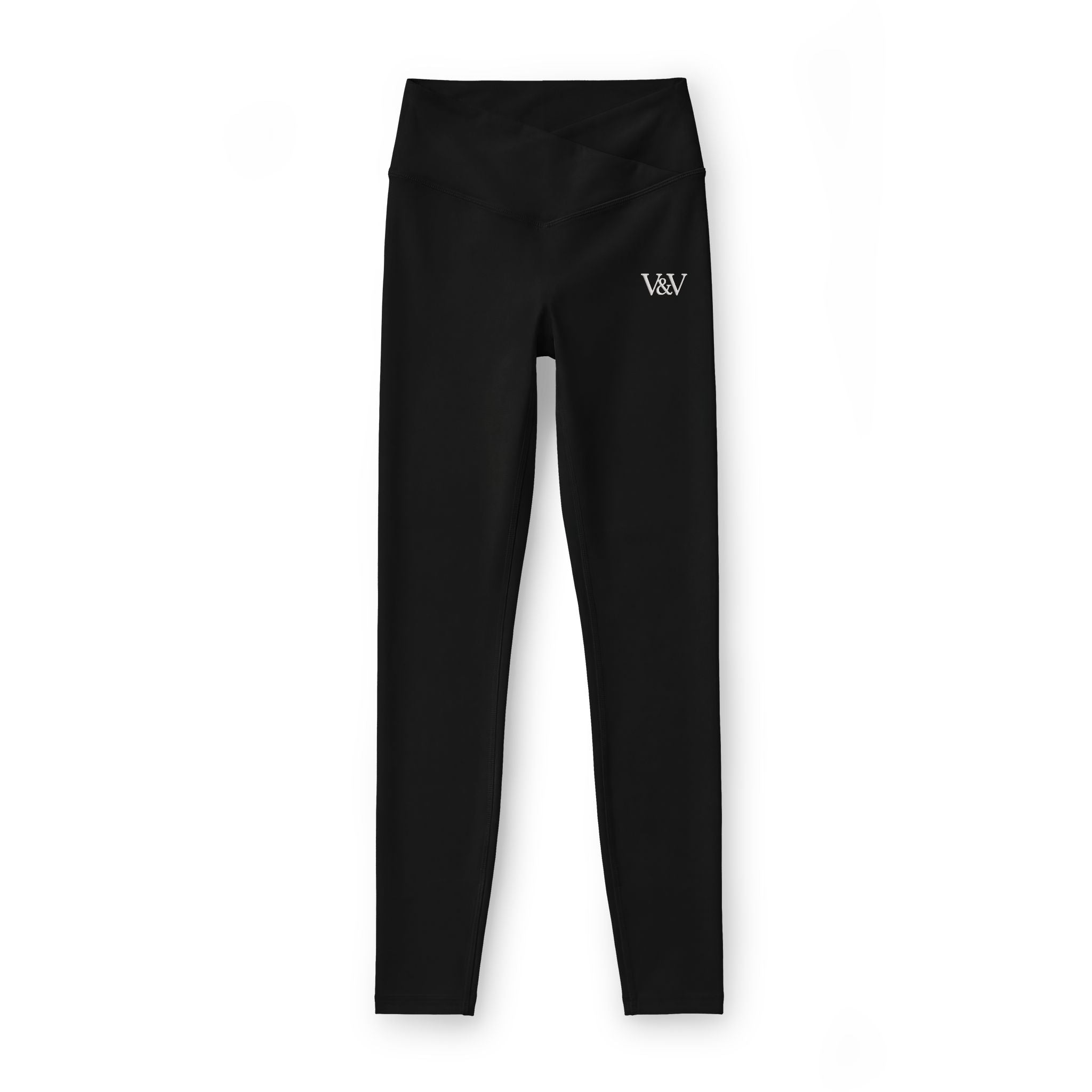 Women’s Luxe Leggings — V&W Monogram High-Waist Workout & Athleisure Leggings