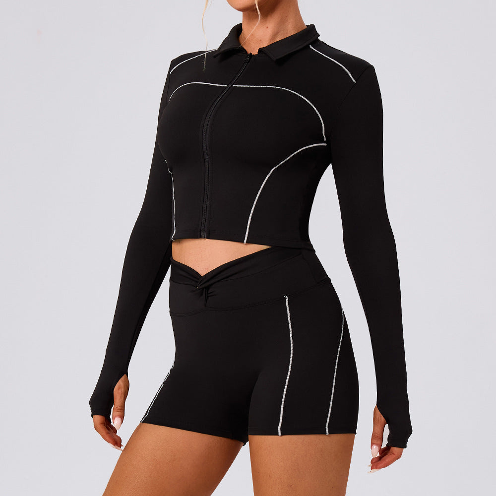 Women’s Slimming Yoga Top & Pants Set – Fitness & Activewear