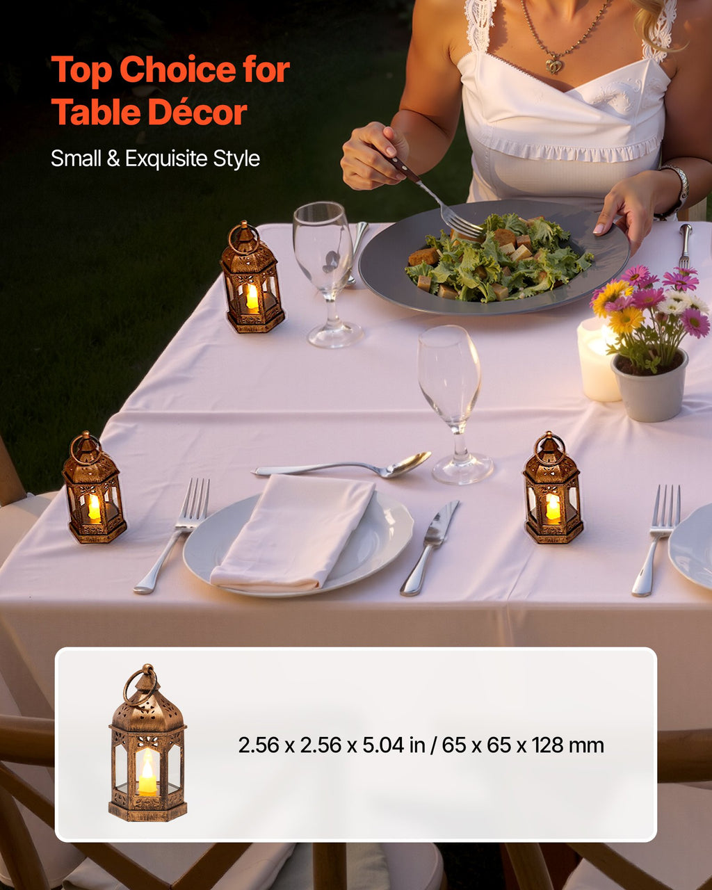12 Pcs Decorative Candle Lantern, LED Electric Flameless Candle
