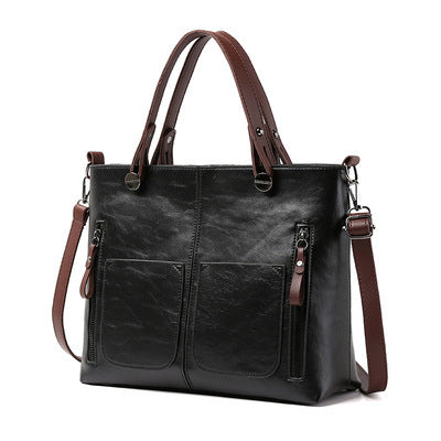 Retro Large-capacity Handbags Simple Crossbody Shoulder Bags For Women