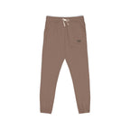 Embroidered Minimal Logo Sweatpants — Garment-Dyed Fleece Joggers
