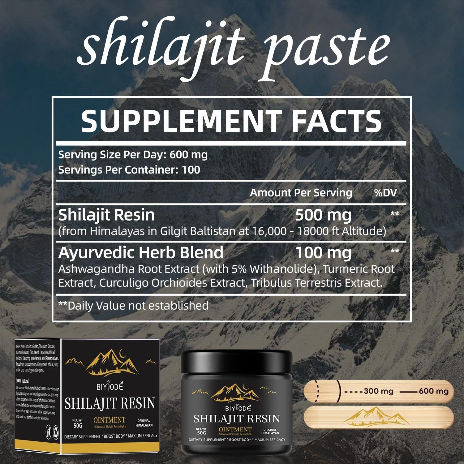 Himalayan Shilajit Herbal Gummies with Ashwagandha & Gokshura