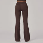 European And American Style Hidden Pleat Flared Yoga Pants For Women