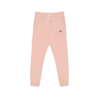 Embroidered Minimal Logo Sweatpants — Garment-Dyed Fleece Joggers