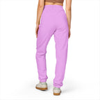 Embroidered Minimal Logo Sweatpants — Garment-Dyed Fleece Joggers
