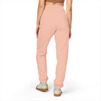Embroidered Minimal Logo Sweatpants — Garment-Dyed Fleece Joggers