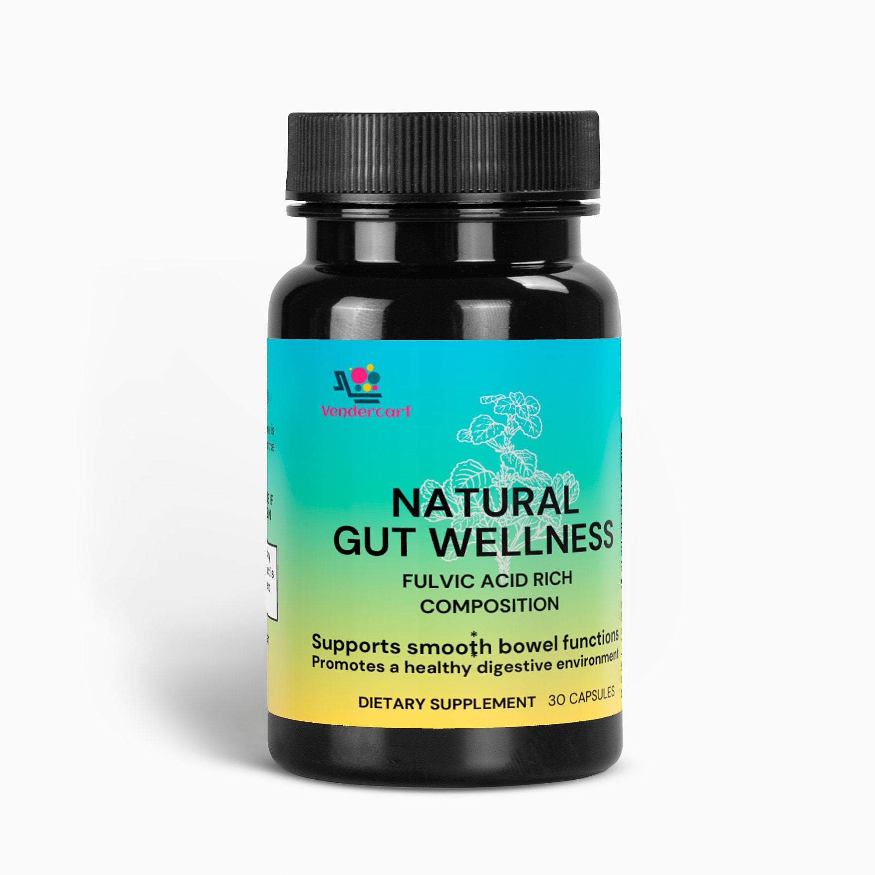 Natural Gut Wellness Capsules with Fulvic Acid & Antioxidant Botanicals