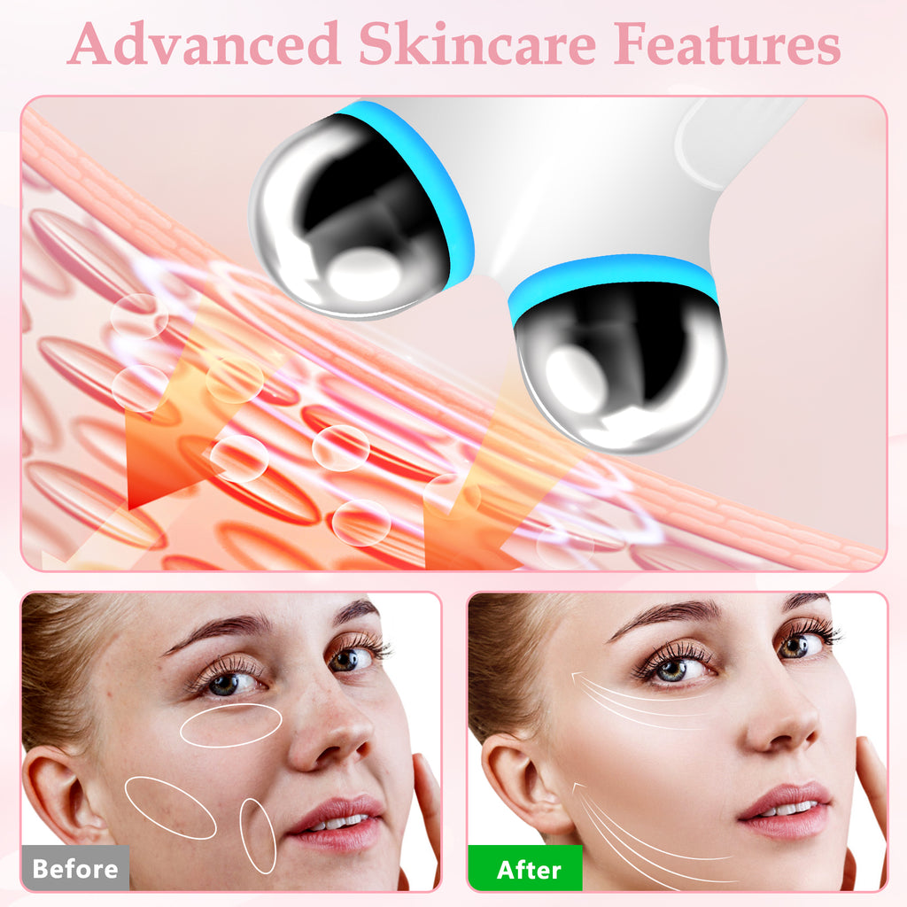 LiftGlow Microcurrent Facial Toning Device – White