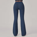 European And American Style Hidden Pleat Flared Yoga Pants For Women