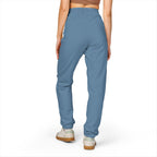 Embroidered Minimal Logo Sweatpants — Garment-Dyed Fleece Joggers
