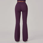 European And American Style Hidden Pleat Flared Yoga Pants For Women