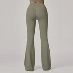 European And American Style Hidden Pleat Flared Yoga Pants For Women