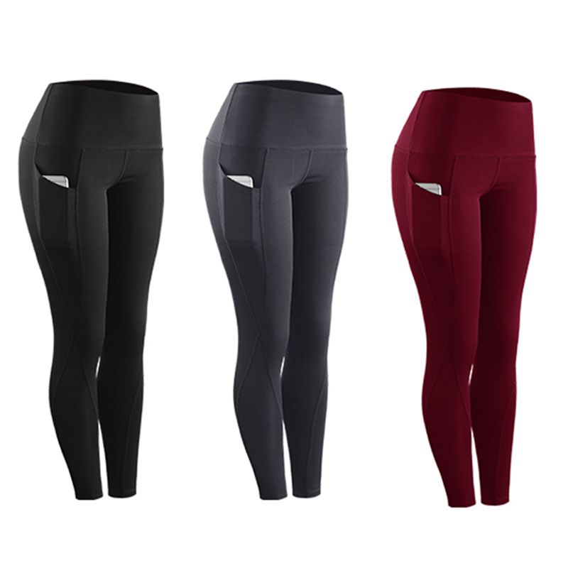Women’s High-Stretch Compression Fitness Leggings with Pocket