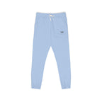 Embroidered Minimal Logo Sweatpants — Garment-Dyed Fleece Joggers