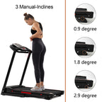 3.5HP Folding Electric Treadmill with Incline & LED Display