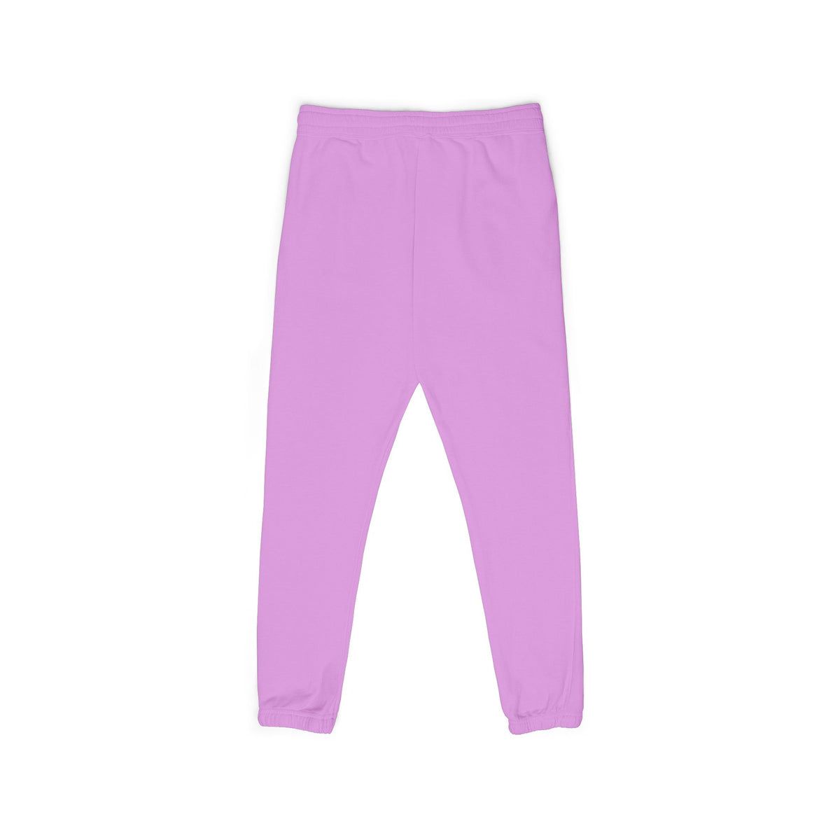 Embroidered Minimal Logo Sweatpants — Garment-Dyed Fleece Joggers