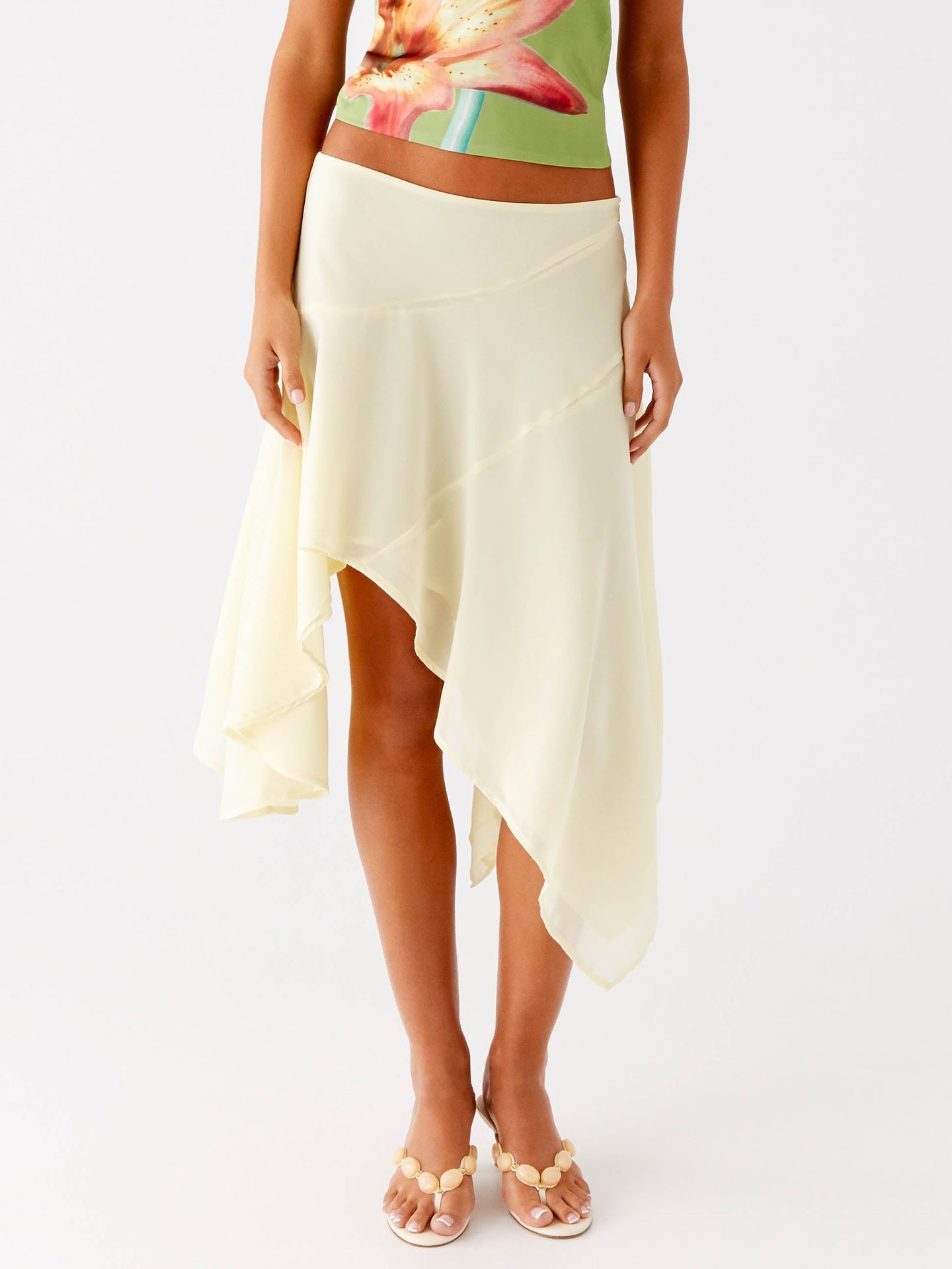 Resort-style European And American Half Skirt New High-waisted Design