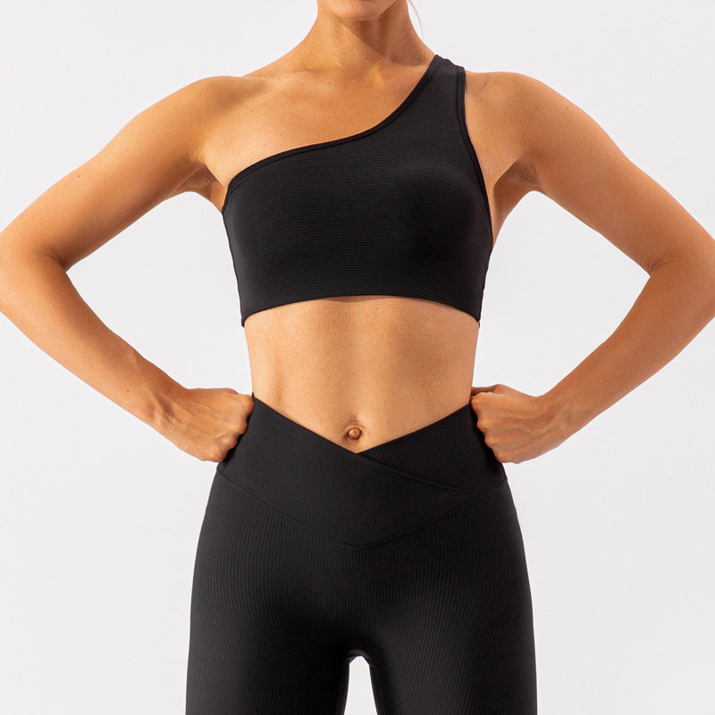 Spring Nude Feel Exercise Strap Beauty Back Exercise Body Hugging Suit Running Breathable Quick Drying Yoga Clothes Women