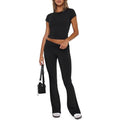 Women's Fashion Round Neck Short-Sleeve Set