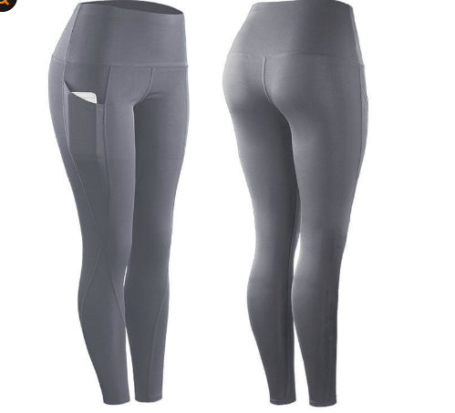 Women’s High-Stretch Compression Fitness Leggings with Pocket