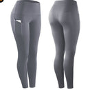 Women’s High-Stretch Compression Fitness Leggings with Pocket