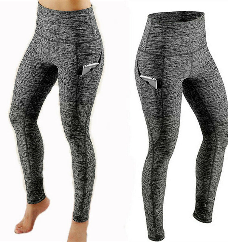 Women’s High-Stretch Compression Fitness Leggings with Pocket