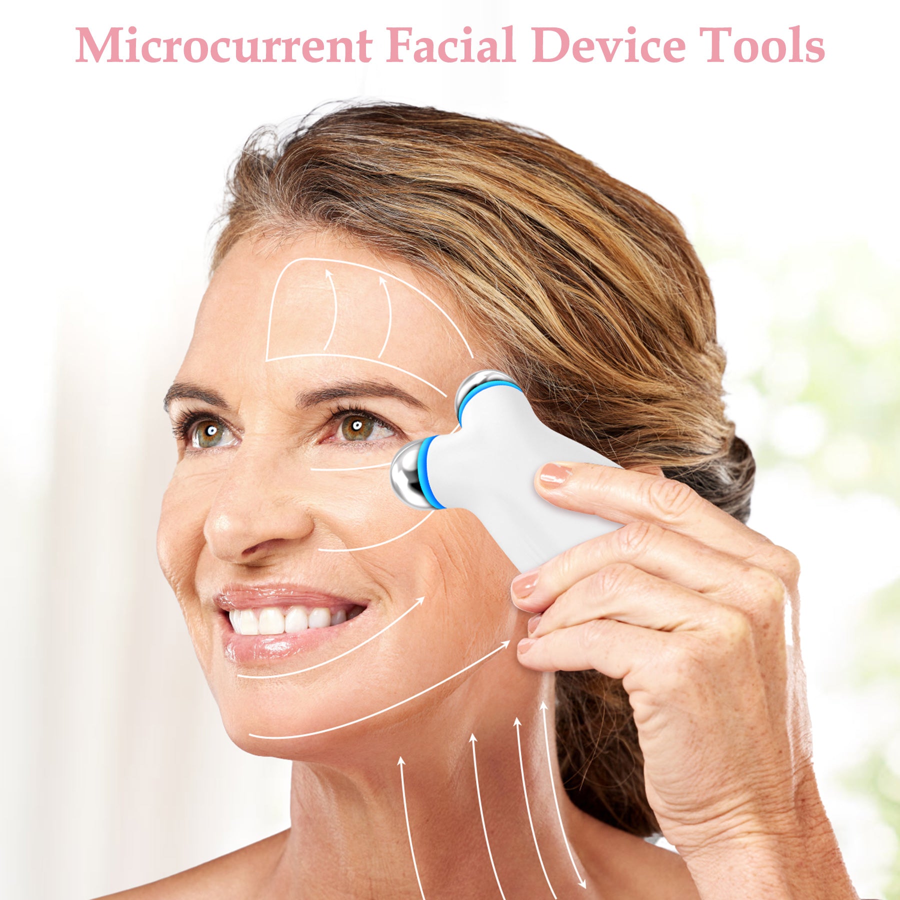 LiftGlow Microcurrent Facial Toning Device – White