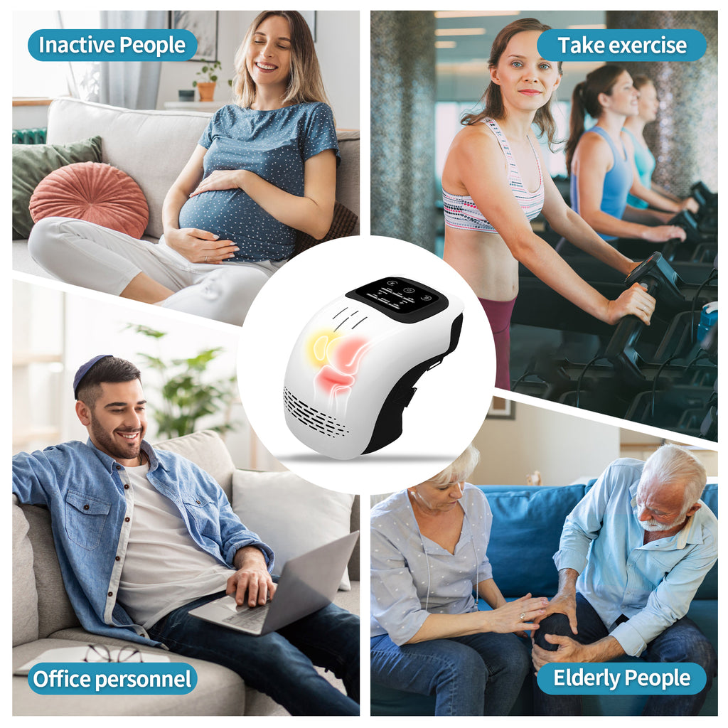 Smart Heated Knee Massager with Deep Kneading