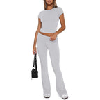 Women's Fashion Round Neck Short-Sleeve Set