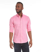Men’s Long Sleeve Zipper & Button Lapel Shirt – Slim Fit Fashion Top