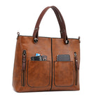 Retro Large-capacity Handbags Simple Crossbody Shoulder Bags For Women
