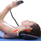 Electric Heated Cervical Neck & Shoulder Traction Massager Pillow