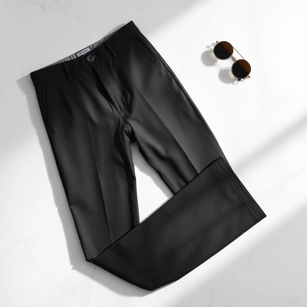 Charcoal Tailored Chinos for Men