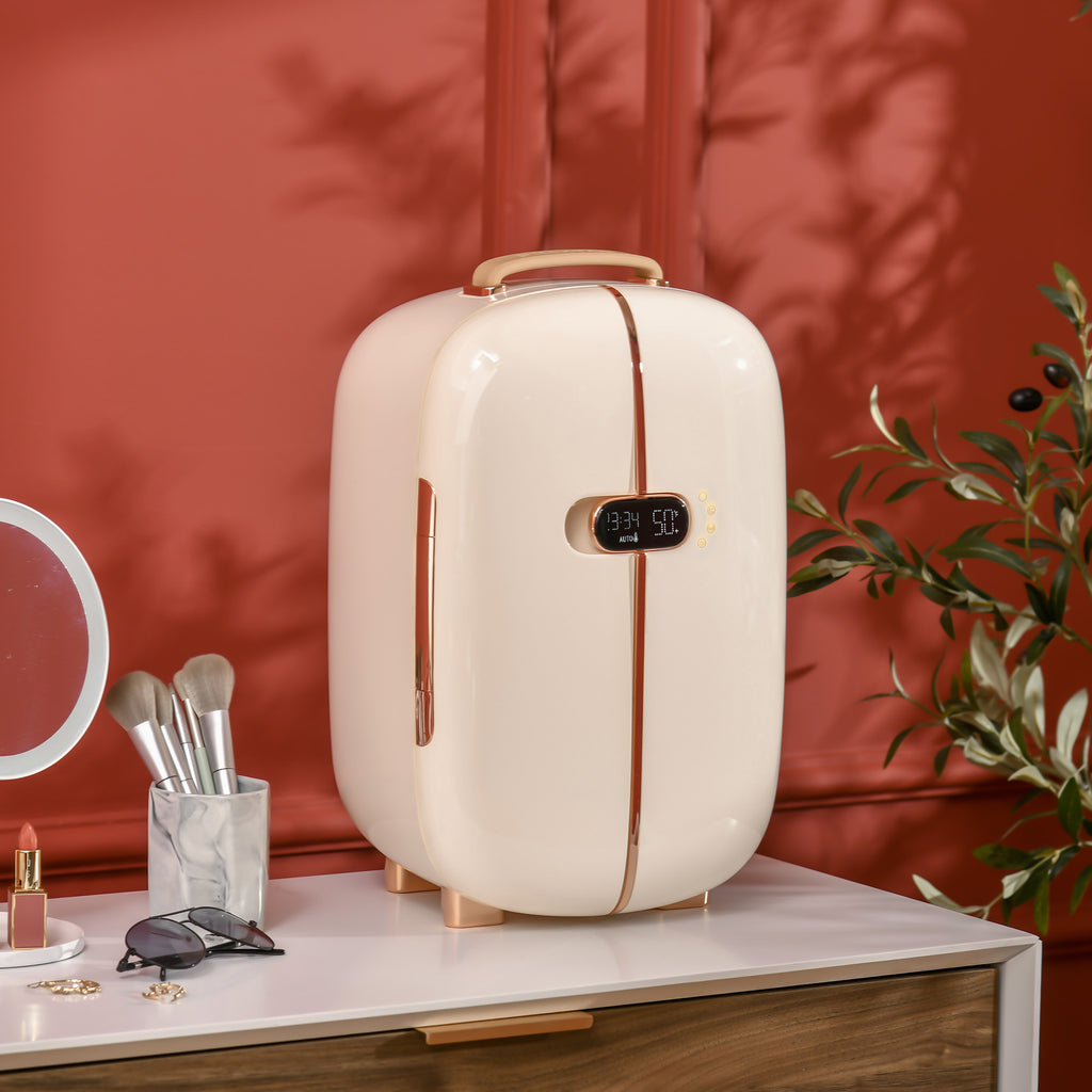 Portable Skincare Fridge With LED Display, 12L Mini Fridge For Beauty