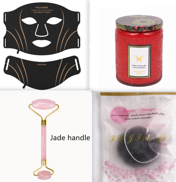 Embossed Glass Aromatherapy Candle Gift Set