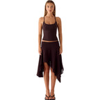 Resort-style European And American Half Skirt New High-waisted Design