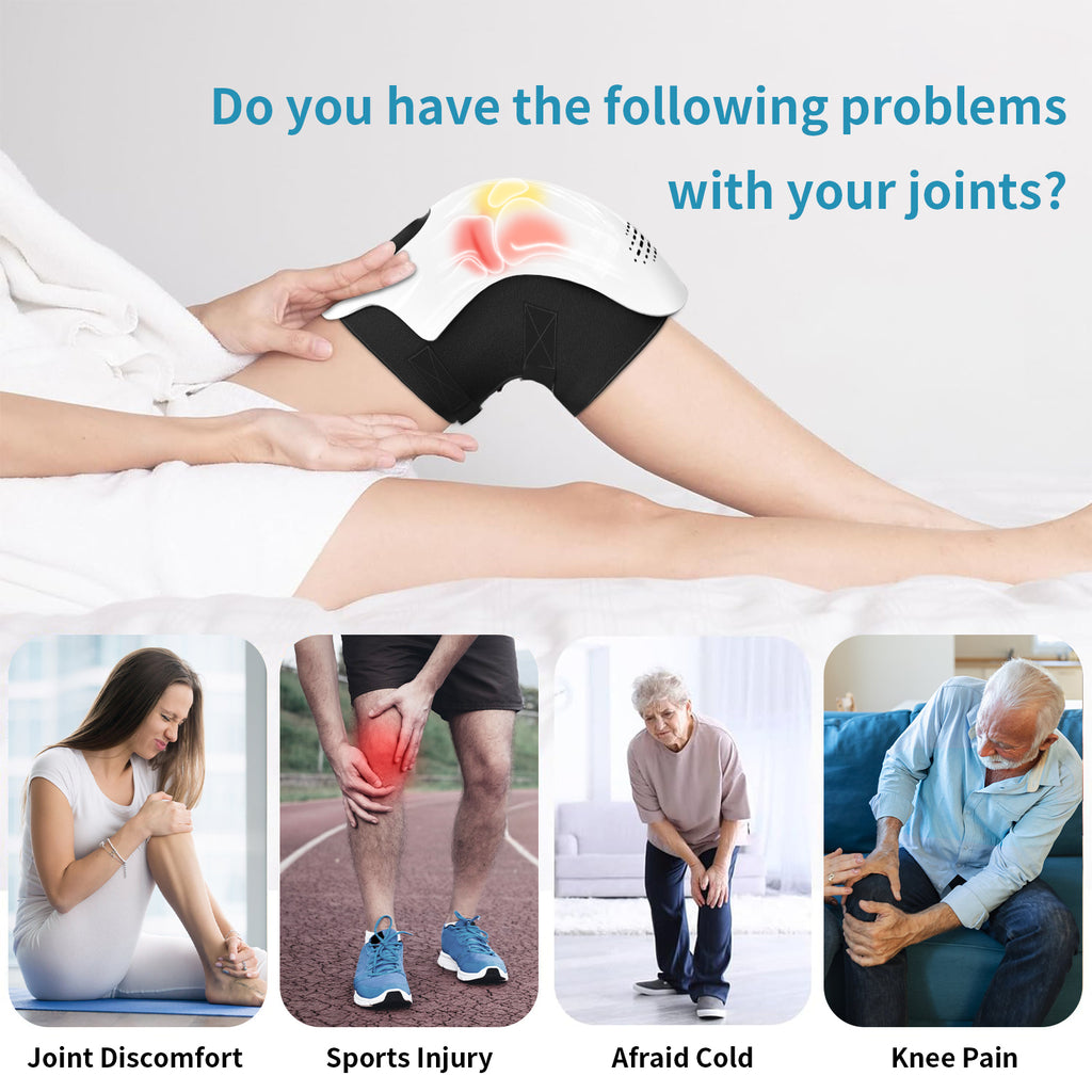 Smart Heated Knee Massager with Deep Kneading