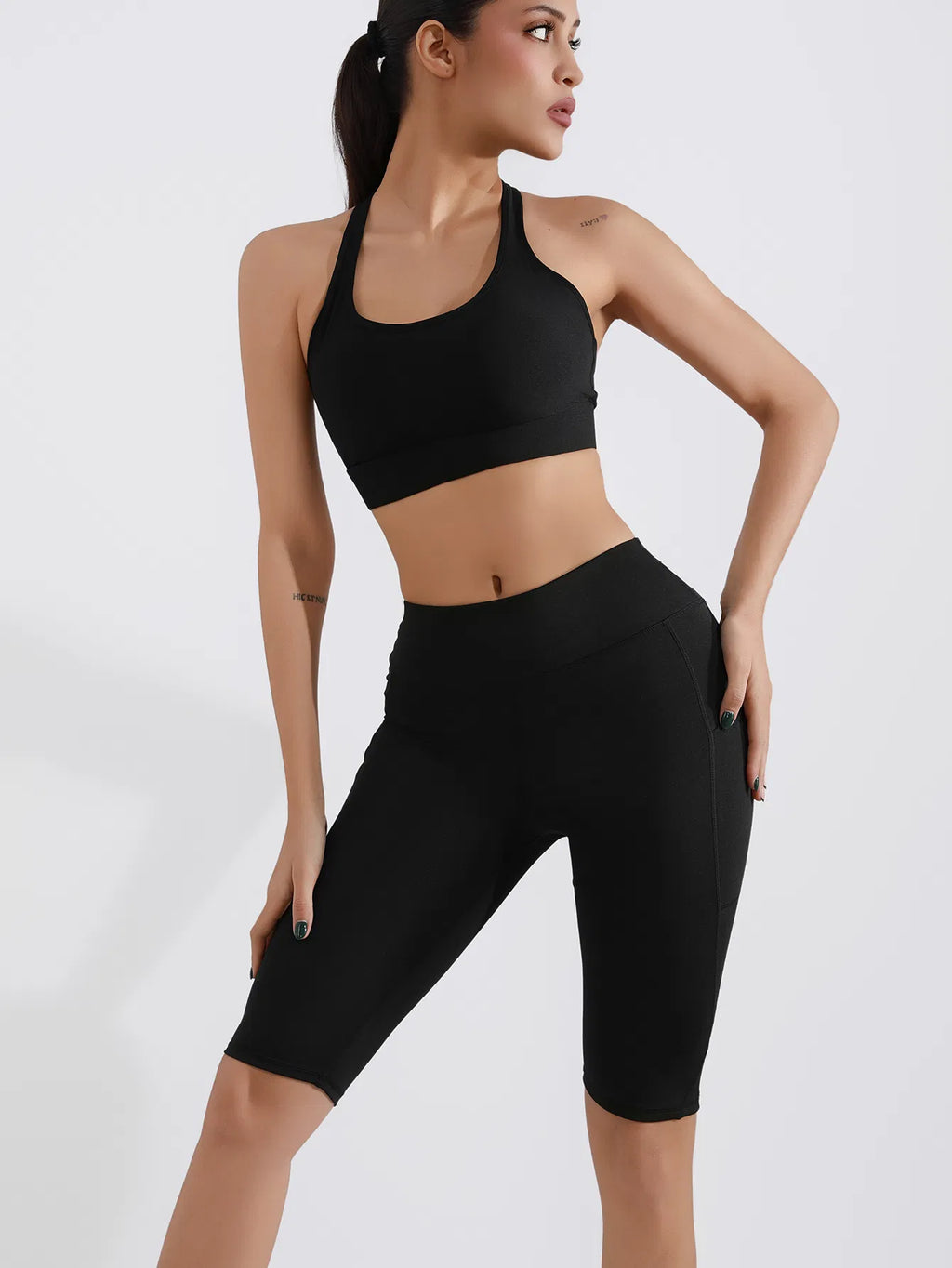 5-inch Yoga Shorts5 High-Waist Seamless Biker Shorts Butt-Lifting, Quick-Dry & Summer Workout Ready