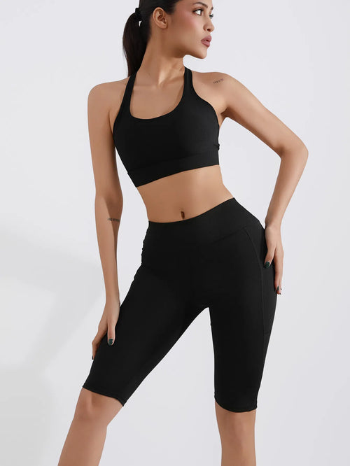 5-inch Yoga Shorts5 High-Waist Seamless Biker Shorts Butt-Lifting, Quick-Dry & Summer Workout Ready